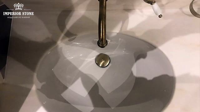 Столешница в ванну из акрила Grandex M-707 Noble Pearl коллекции Marble Ocean смотреть онлайн