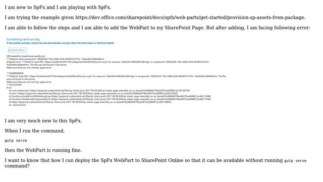 Sharepoint: How to run SpFx WebPart in SharePoint Online without running Gulp server in backgrounds смотреть онлайн
