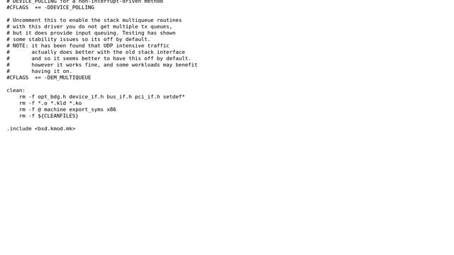 Unix & Linux: Make file error \*\*\* missing separator upon making intel ethernet driver смотреть онлайн