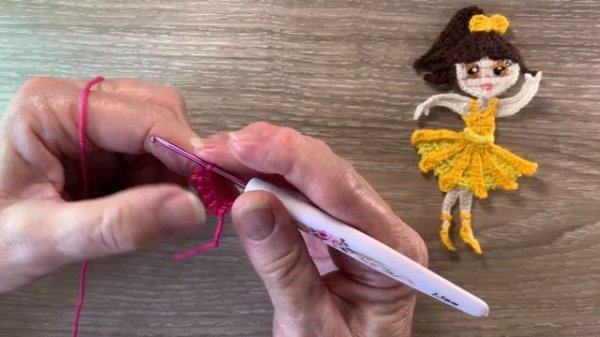 Crochet Ballerina Tutorial - Crochet Applique Tutorial