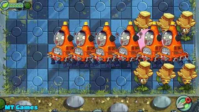 PvZ 2 Challenge - All PEA & Pea Vine & Torchwood Use 5 Plant Food Vs Team Robo Bucket Zombie смотреть онлайн