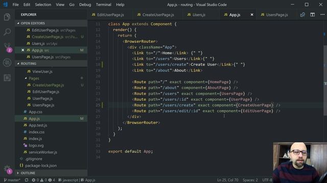 046 - ReactJS بالعربية - React Router - Router Switch + Add User Page смотреть онлайн