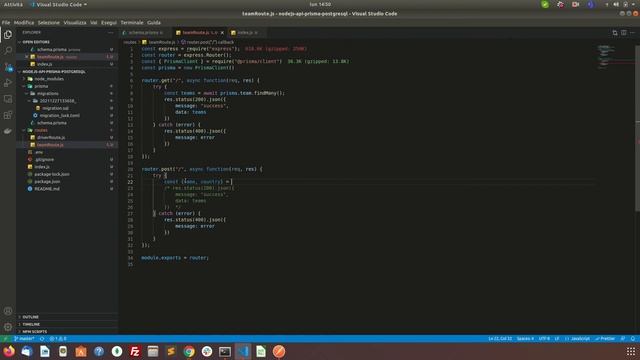 NodeJs Api + Postgresql con Prisma ORM смотреть онлайн