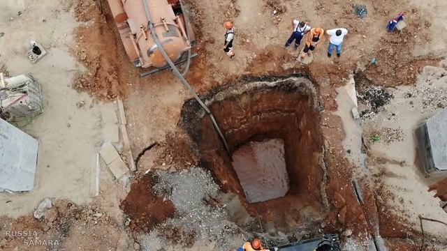 Строительство эстакады / дорожная ситуация 13:00 на улице Ново-Садовая , 23 августа 2021 г./ Самара смотреть онлайн