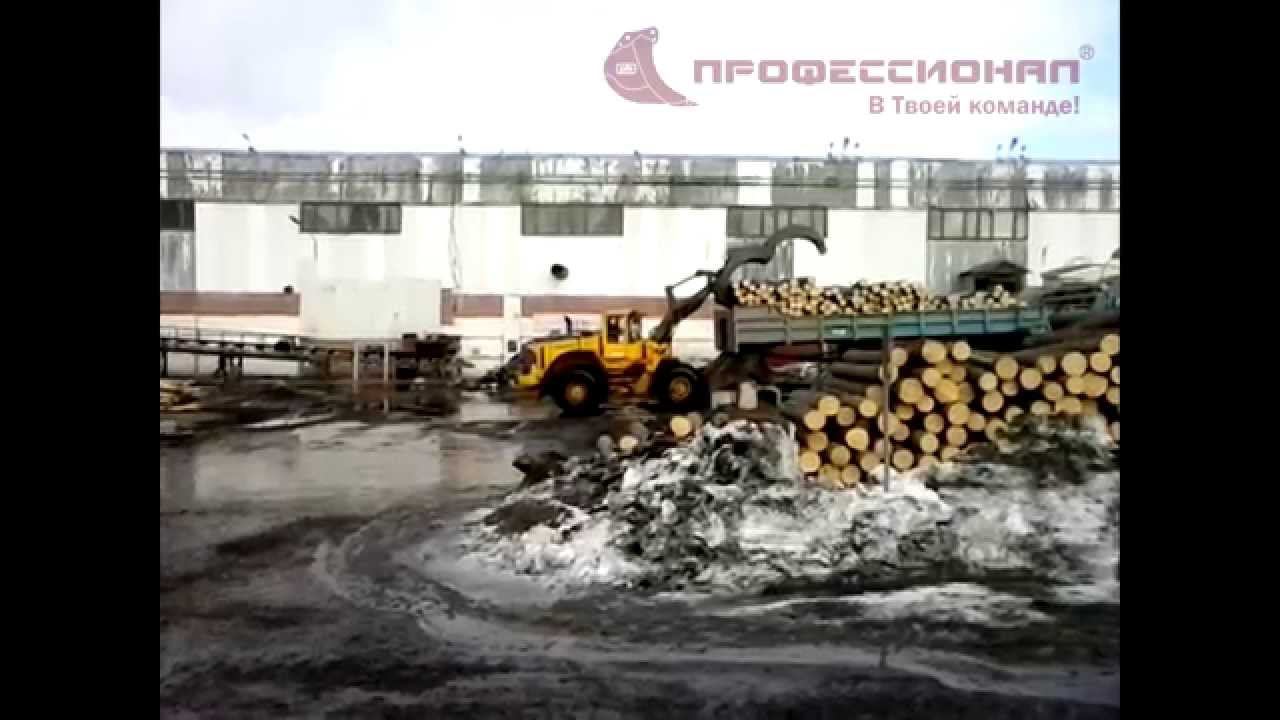 Бревнозахват на погрузчик Volvo 180 (3 m2) / Log grapple for Volvo 180 loader (3 m2) смотреть онлайн