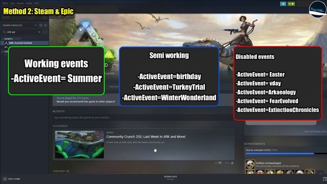 How To Enable Events On Single Player & Nitrado Server In Ark Survival Evolved On PC, PS4 & Xbox