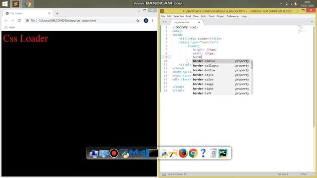 Create css loader in html&css. смотреть онлайн