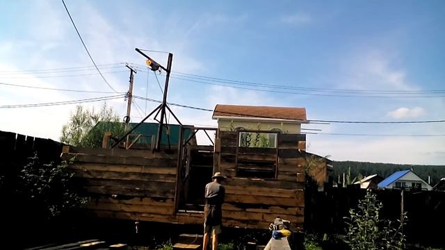 Как построить баню одному(2) смотреть онлайн