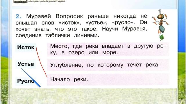 Задание 2 Водные богатства - Окружающий мир 2 класс (Плешаков А.А.) 2 часть смотреть онлайн