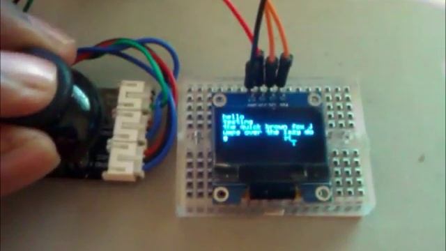 Arduino OLED 128X64 IIC Serial Display: serial & joystick input смотреть онлайн