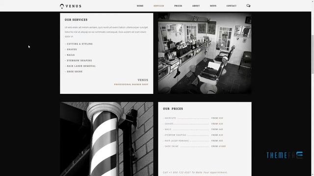 Venus - Hair Salon and Barber Shop Template Shaun Lorin смотреть онлайн