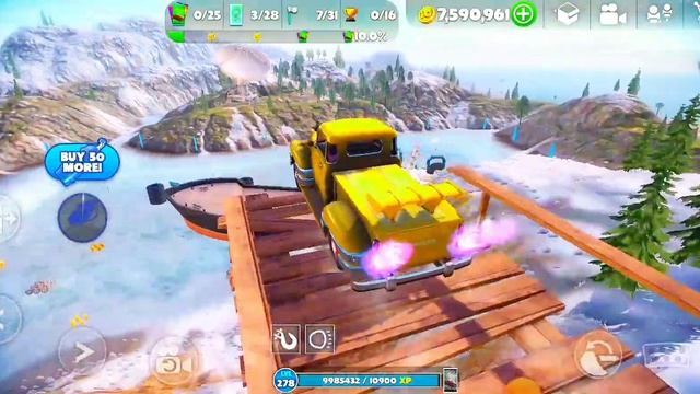 STUNT CHALLENGE! TRUCK AND CARS TRY TO JUMP TO THE SHIP | NEW OFF THE ROAD OPEN WORLD DRIVING GAME смотреть онлайн