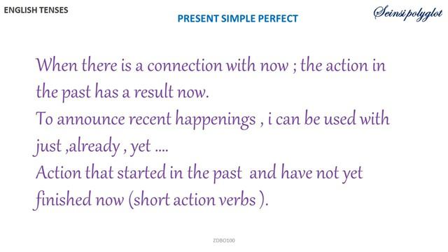 Seinsi Polyglot English tenses the present perfect simple смотреть онлайн