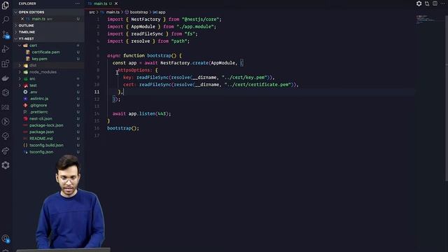 NestJS #38 - HTTPS Server & Multiple Simultaneous Servers Setup | Listen on Multiple Ports | (Hindi смотреть онлайн
