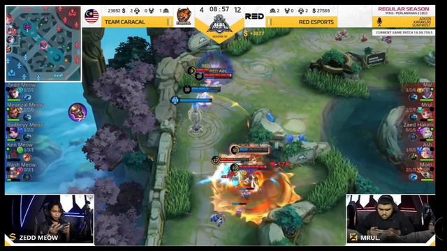 TEAM CARACAL VS RED ESPORTS - GAME 3 - MPL MY MUSIM 10 смотреть онлайн