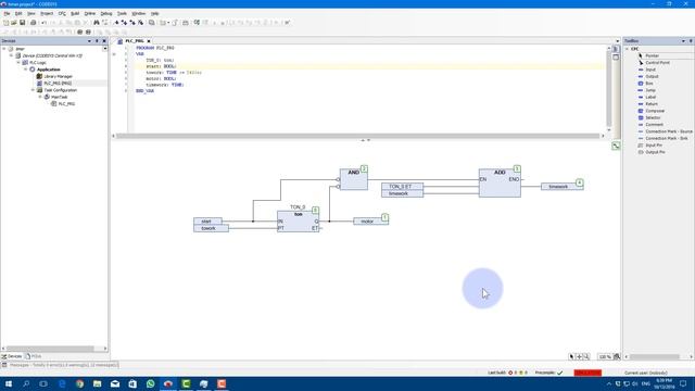 №1 Codesys FB Таймер с памятью (LD) - Часть 1 смотреть онлайн
