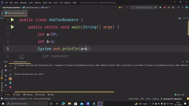Write a Java Program to Print the Sum of Two Numbers | Java Basic Exercise | Java Problems 2021 | H смотреть онлайн