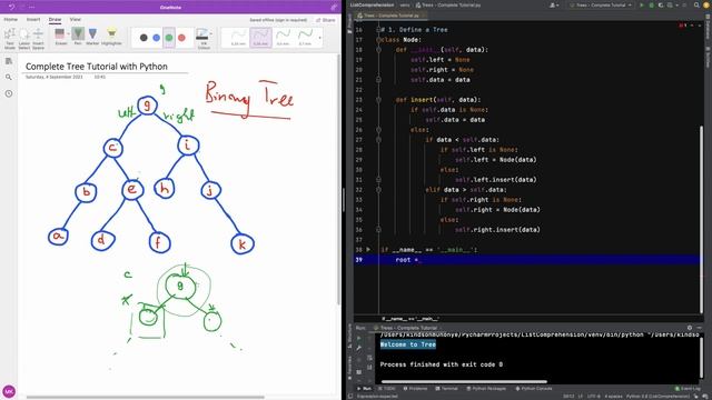 Part 3 - Insert Nodes into the Binary Tree Implemented in Python смотреть онлайн