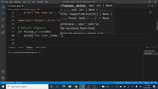 6. Types of Arguments | Functions in Python | Python Lectures | смотреть онлайн