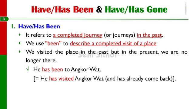 How to use Have/Has Been and Have/Has Gone || Present Perfect Simple смотреть онлайн
