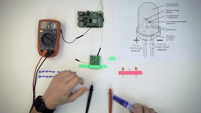 1-2 Светодиод и макетная плата смотреть онлайн