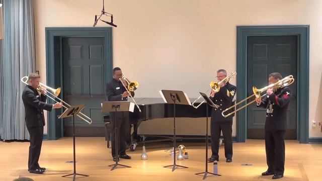 Trombone Quartet - Balsamo - Premiered by US Navy Band Trombones смотреть онлайн