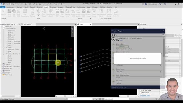 Convert From CAD file to Revit Model Dynamo script смотреть онлайн