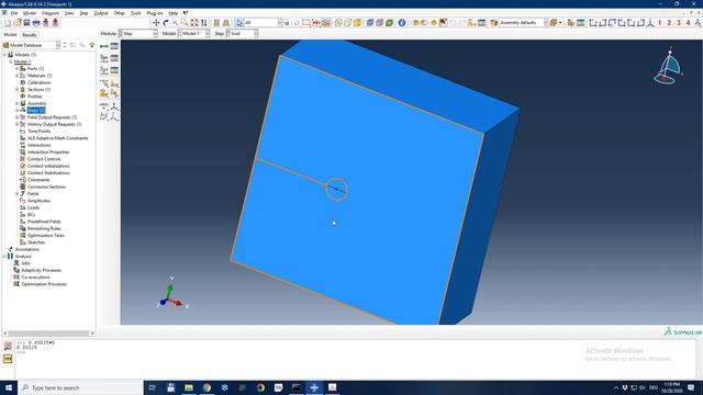 Defining a 3D contour integral crack in ABAQUS смотреть онлайн
