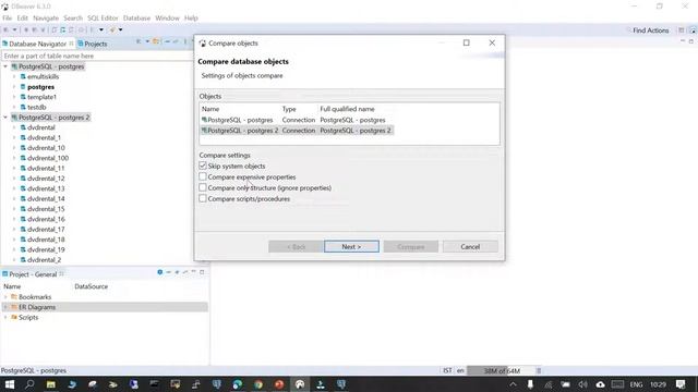 68 - dbeaver compare database tool in PostgreSQL смотреть онлайн