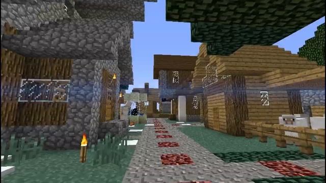 Карта Minecraft 1.5.2- Деревенская жизнь[download] смотреть онлайн