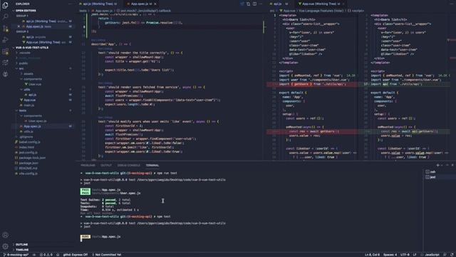 6. Mockeando nuestra API - Vue Test Utils con Vue 3 смотреть онлайн