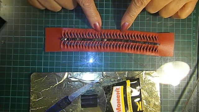 Как сделать браслет из кожи (11). Мастер класс. смотреть онлайн