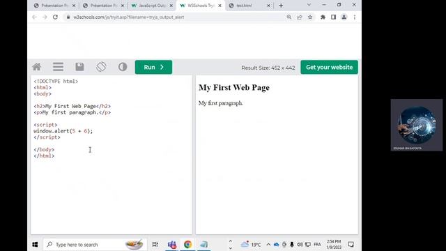8. JavaScript: Instructions d'écriture : write() , alert(), log(), innerHTML смотреть онлайн