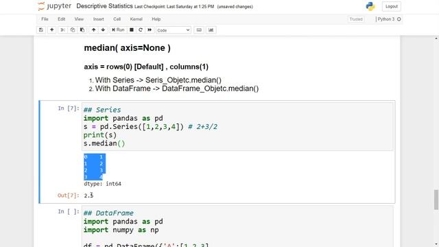 MEAN MEDIAN MODE || Descriptive Statistics in Python Pandas || Class 12 Informatics Practices смотреть онлайн