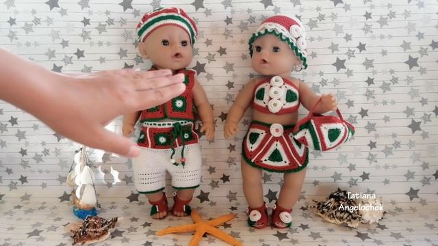 Приглашение на МК.Красивая одежда из мотивов для кукол Беби Бон 43см смотреть онлайн