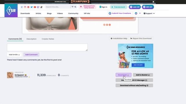 HOW TO DOWNLOAD & INSTALL CUSTOM CONTENT FOR SIMS 4 ? смотреть онлайн