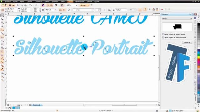 Formato - Soldar x Converter em curvas - CorelDRAW X6 смотреть онлайн