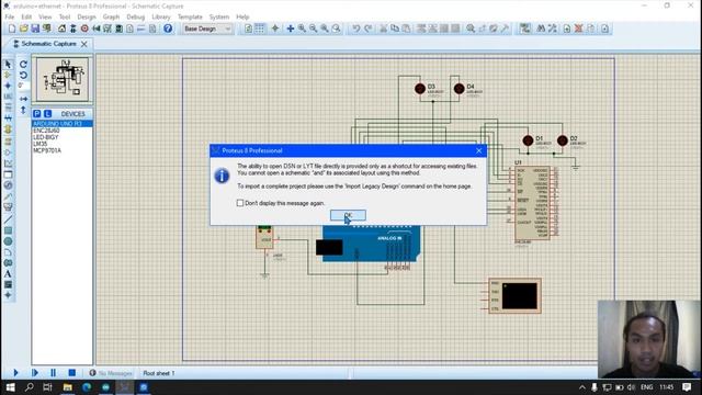 Arduino Ethernet Web Server on Proteus 8 смотреть онлайн