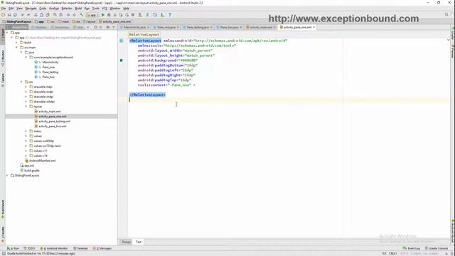 how to Add Sliding Pane Layout to android app смотреть онлайн