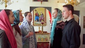 Пасхальный кант. Детский хор с. Долина. 13.04.2018 г.