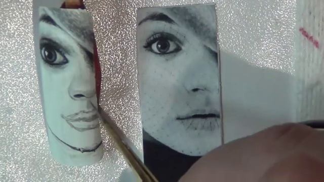 Лицо девушки на ногтях/Рисуем лицо девушки/Портрет на ногтях/Дизайн ногтей. смотреть онлайн