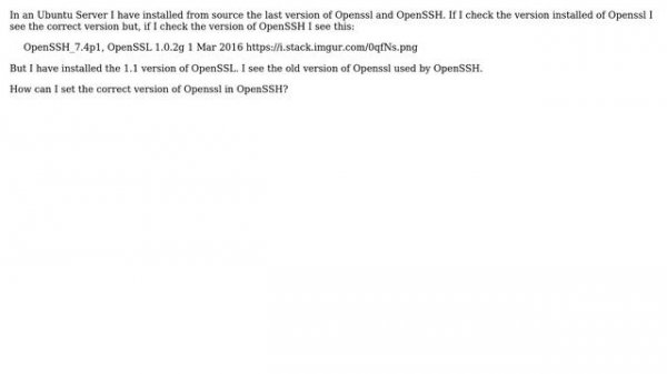 Ubuntu: Different version between OpenSSH and OpenSSL in Ubuntu Server