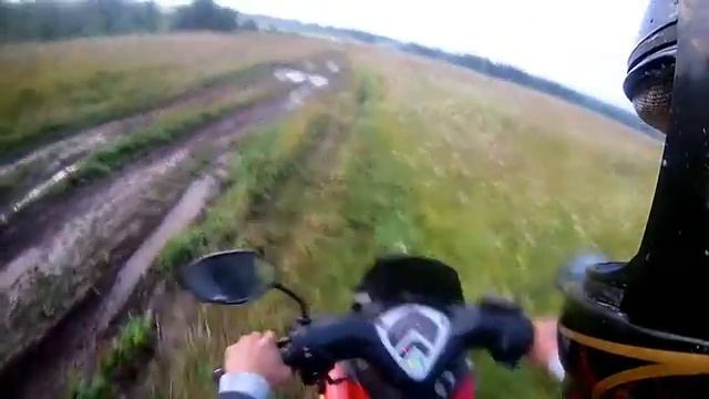 Покатушки №12  Упал на грязи !