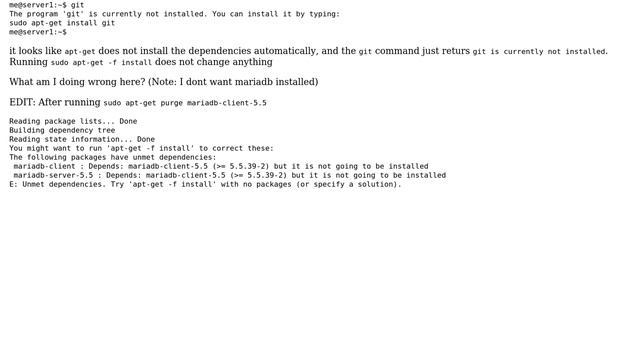 Ubuntu: Sudo apt-get install git problem смотреть онлайн