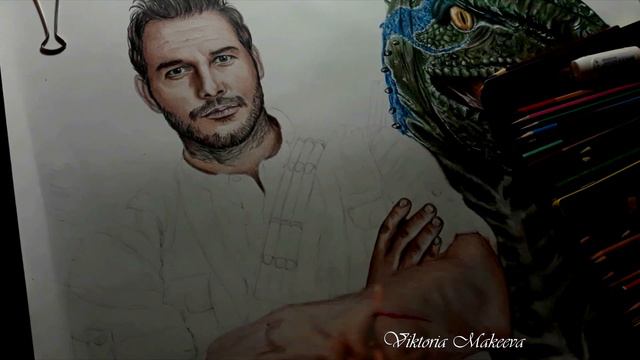 «МИР ЮРСКОГО ПЕРИОДА » Крис Пратт (Drawing Chris Pratt)