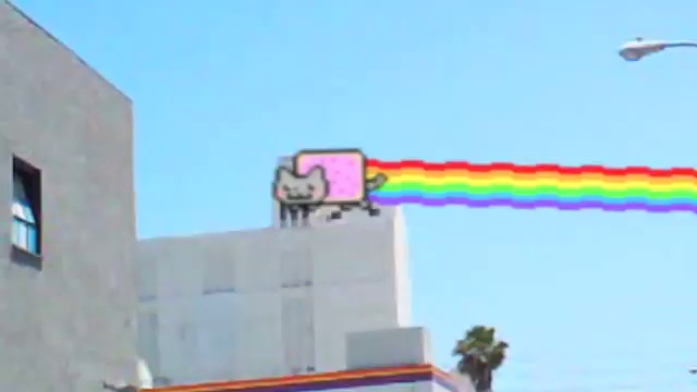 Le Nyan cat envahit Los Angeles ! смотреть онлайн