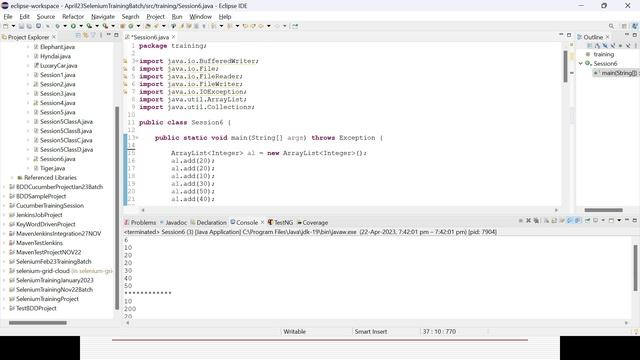 Selenium WebDriver with Java - Online Automation Testing Training - April 2023 Batch - Session 6 смотреть онлайн