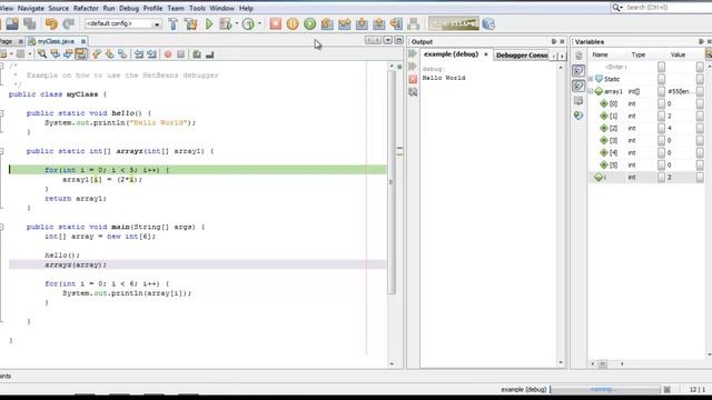 How to use the Netbeans Debugger смотреть онлайн