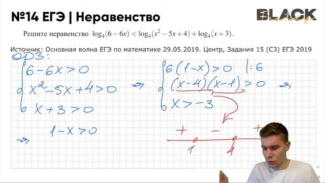 Логарифмические неравенства с нуля | Задание №14 ЕГЭ | PARTA смотреть онлайн