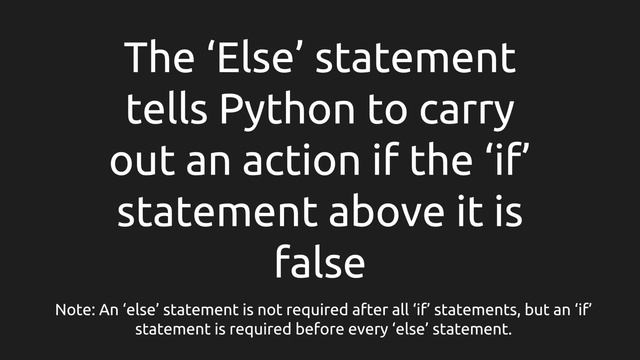 Boolean (If/Else) Statements in Python смотреть онлайн